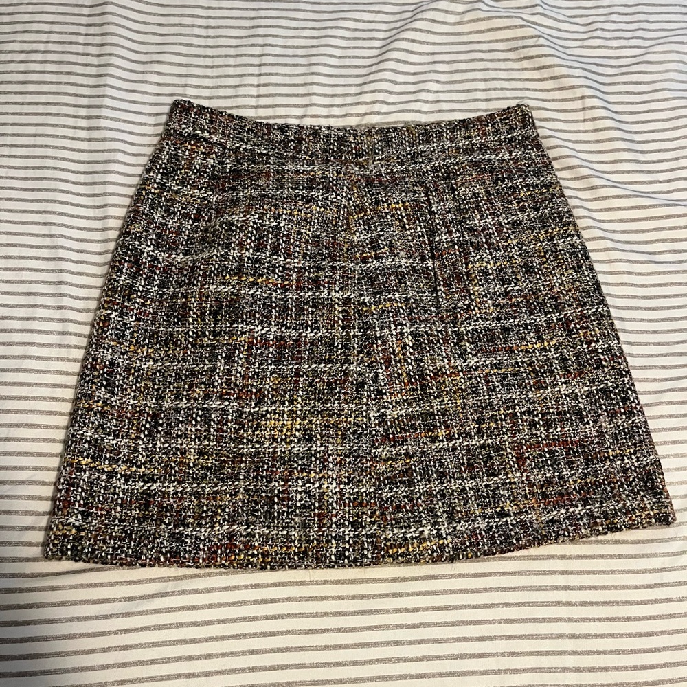 Chic Multicolor Tweed Skirt